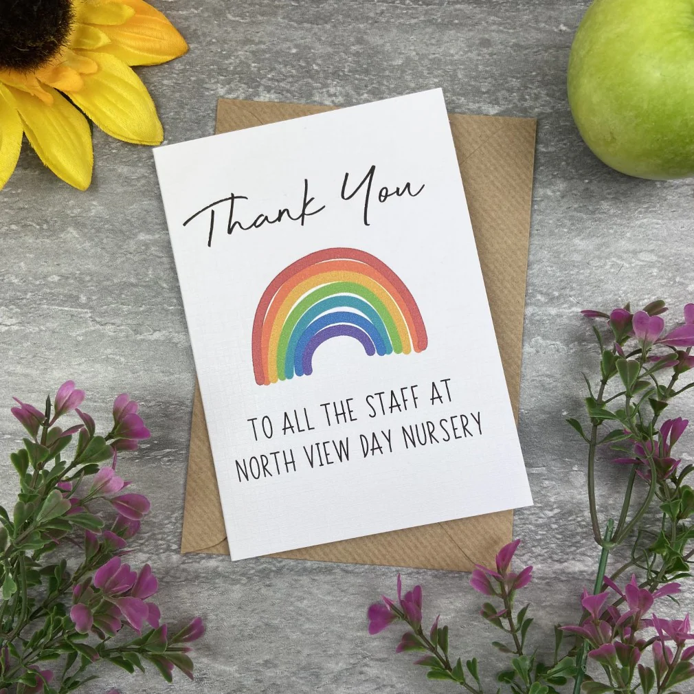 Personalised 'Thank You To All The Staff' Card - Image 5