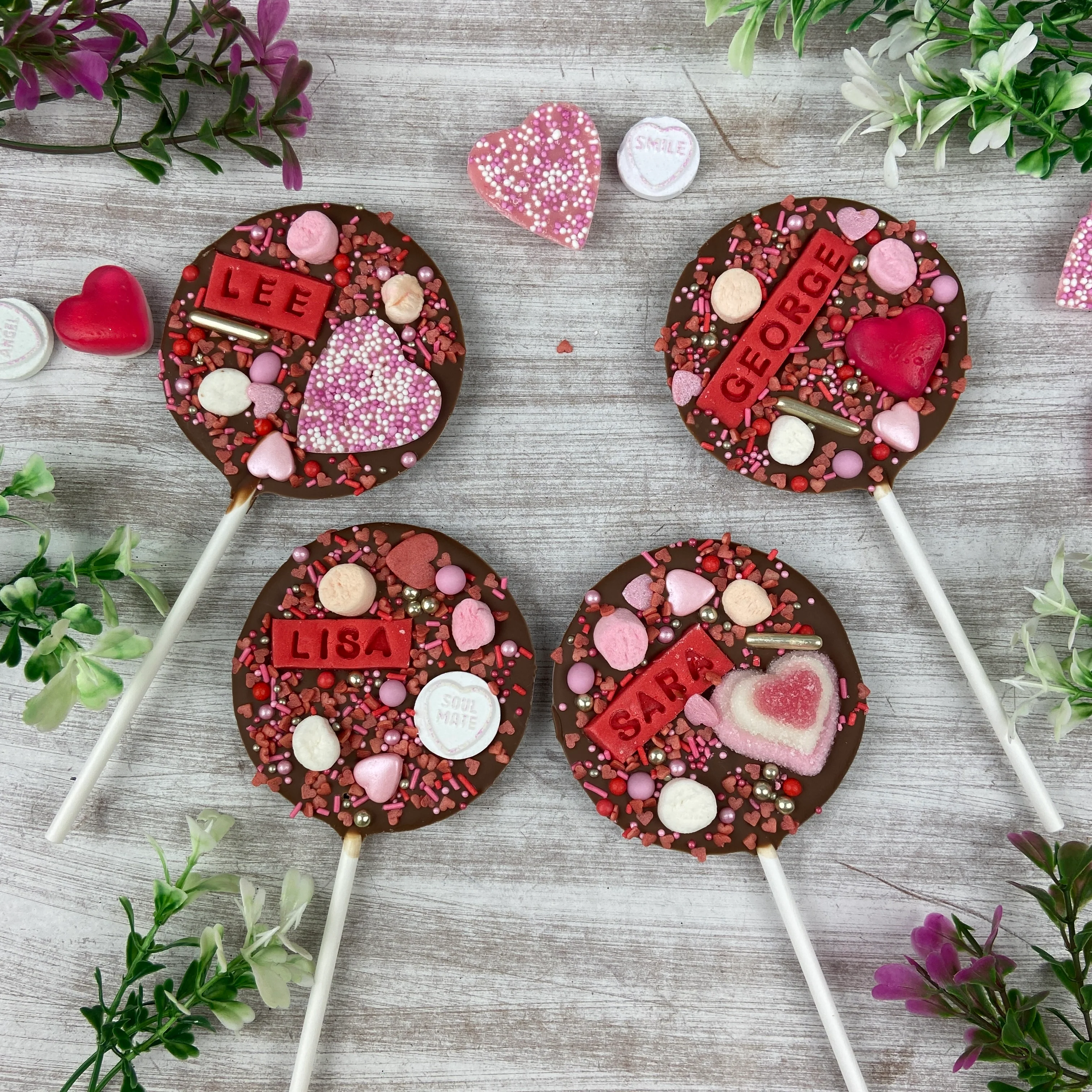 Personalised Valentines Chocolate Lollipop - Image 9