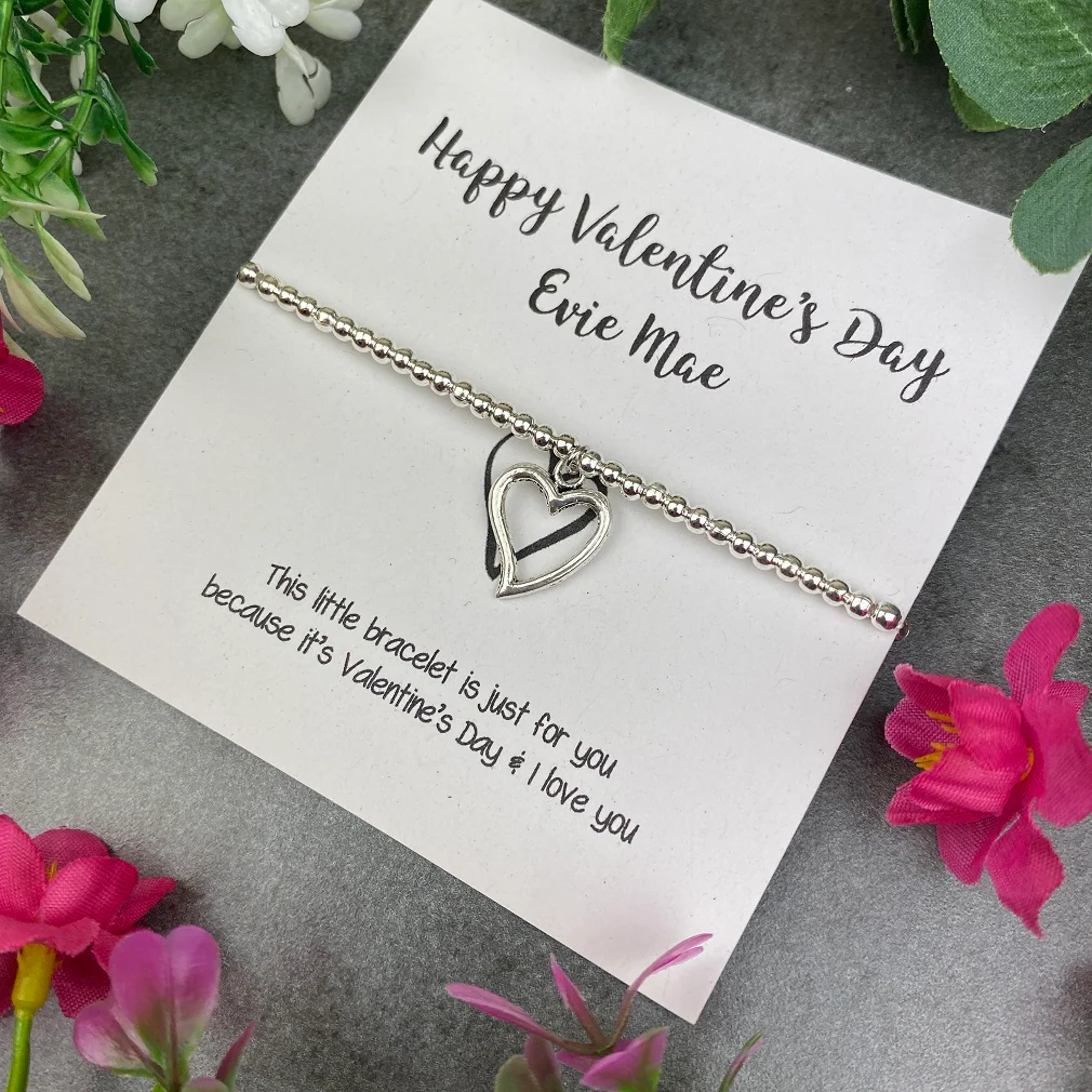 Personalised Valentine's Day I Love You Beaded Bracelet - Image 2