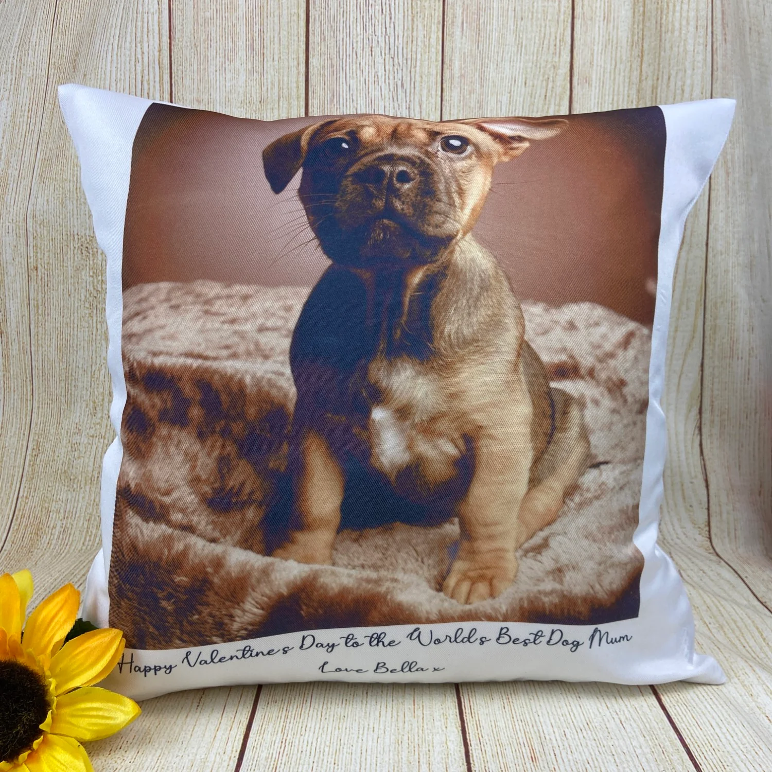 Personalised Valentines Dog Mum Cushion - Image 6