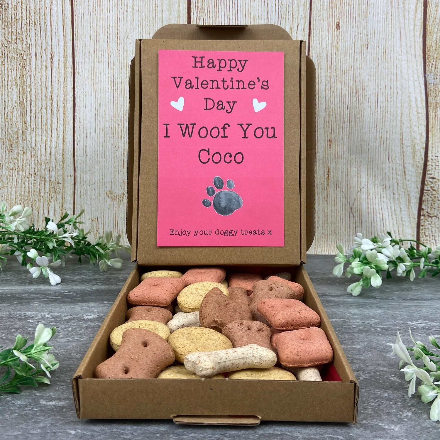 Personalised Valentine's Dog Treat Box - Image 3