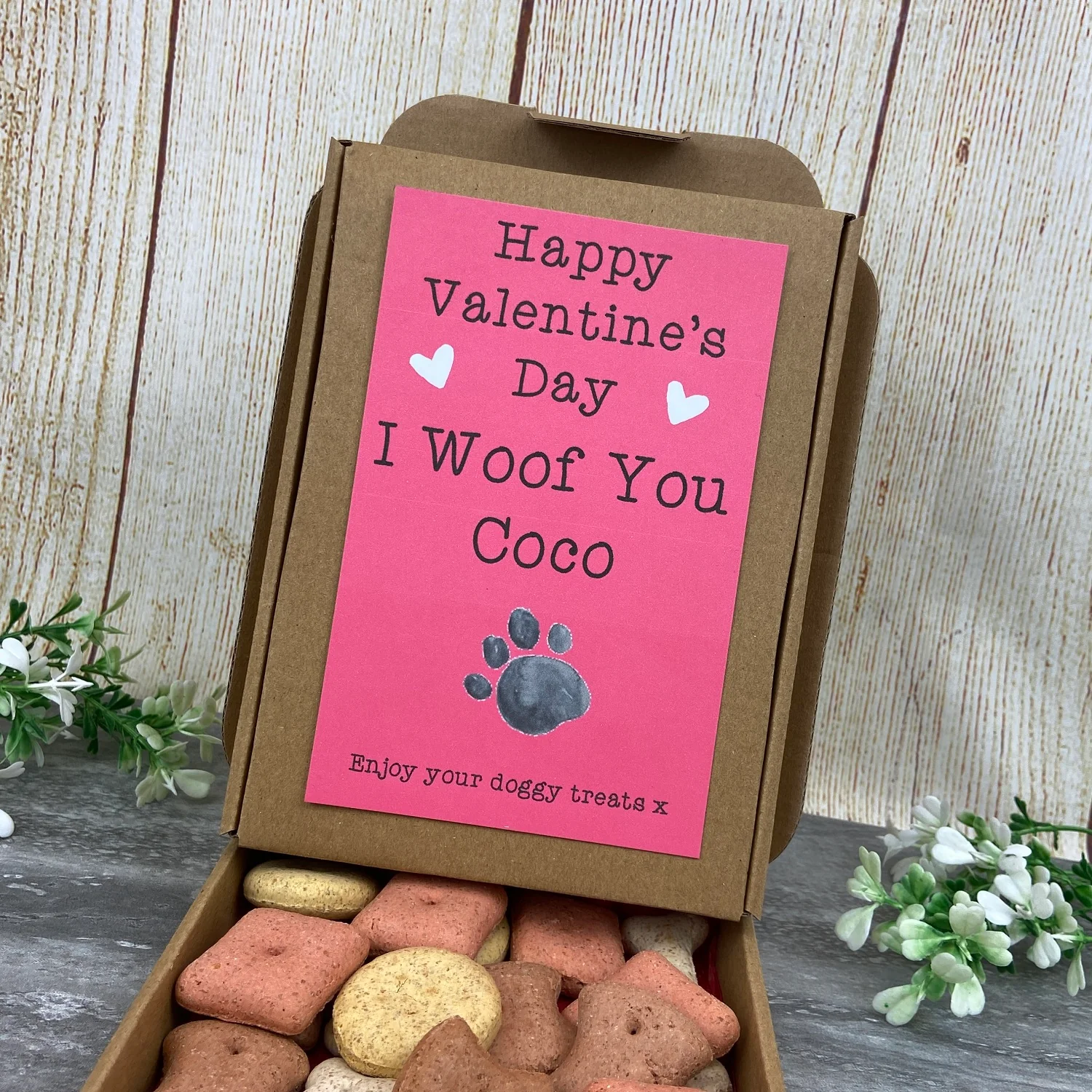 Personalised Valentine's Dog Treat Box - Image 8