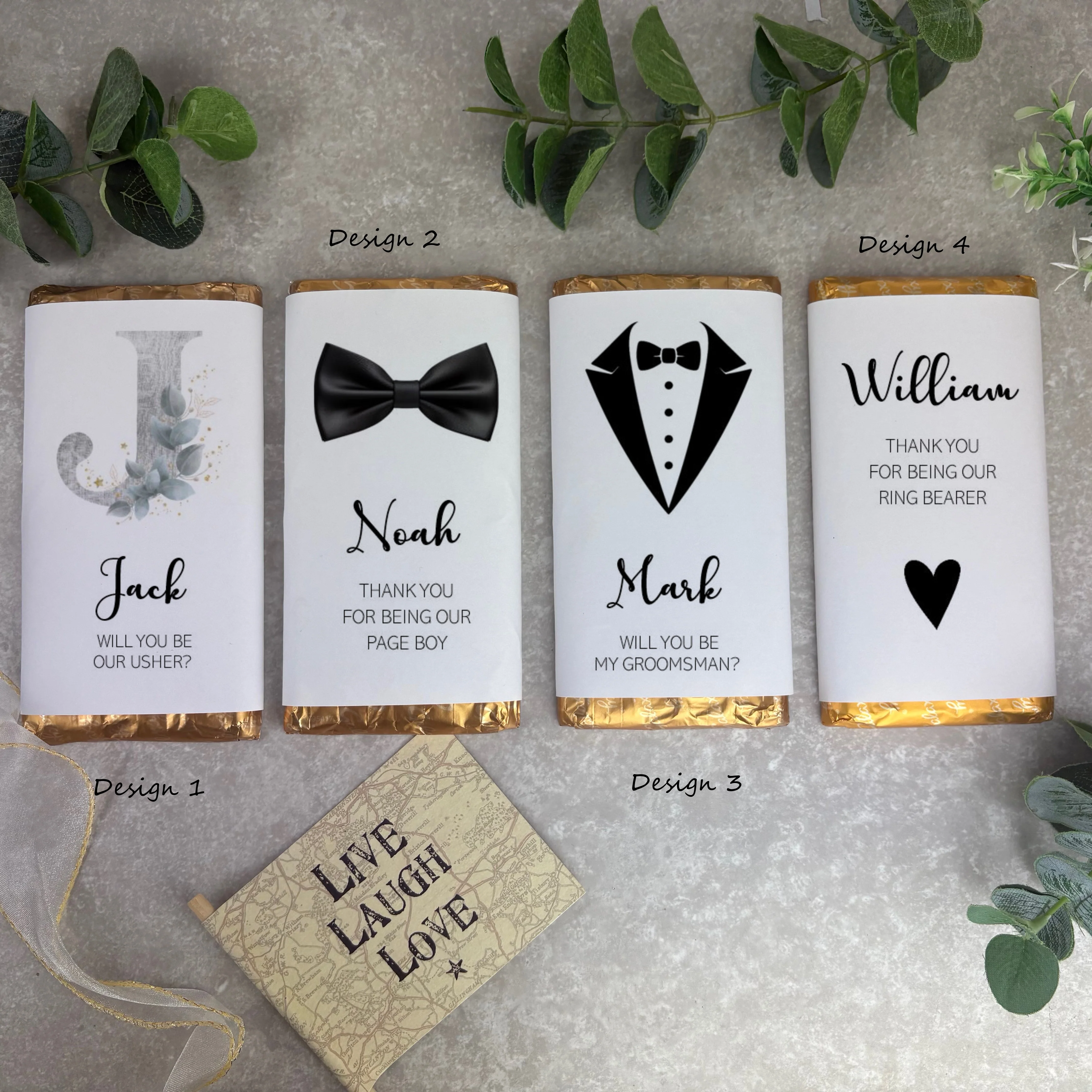 Personalised Wedding Chocolate Bar