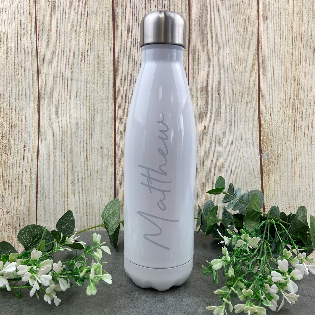 Personalised White Water Bottle - Image 4