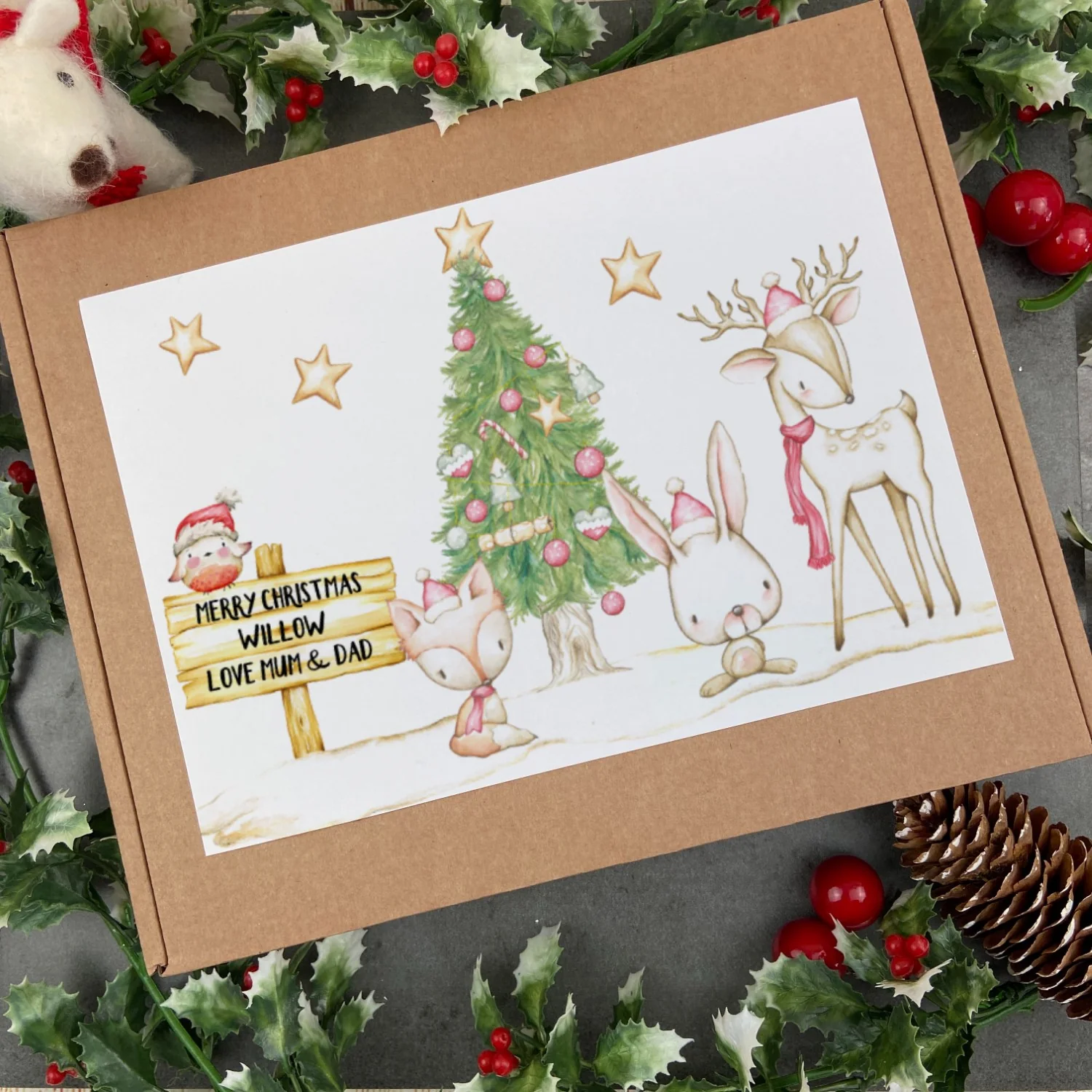 Personalised woodland Animals sweet Box - Image 3