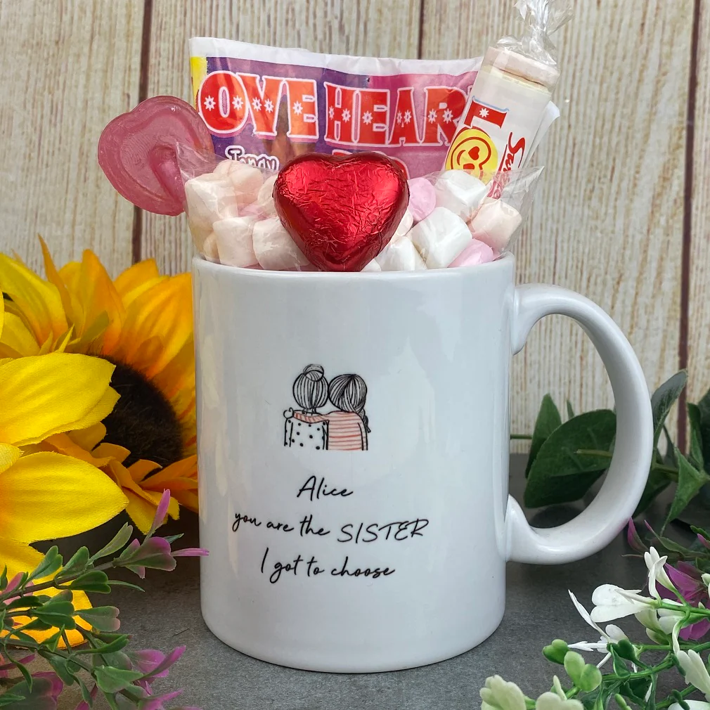 Personalised You Are The Sister I Got To Choose Ceramic Mug - Image 10
