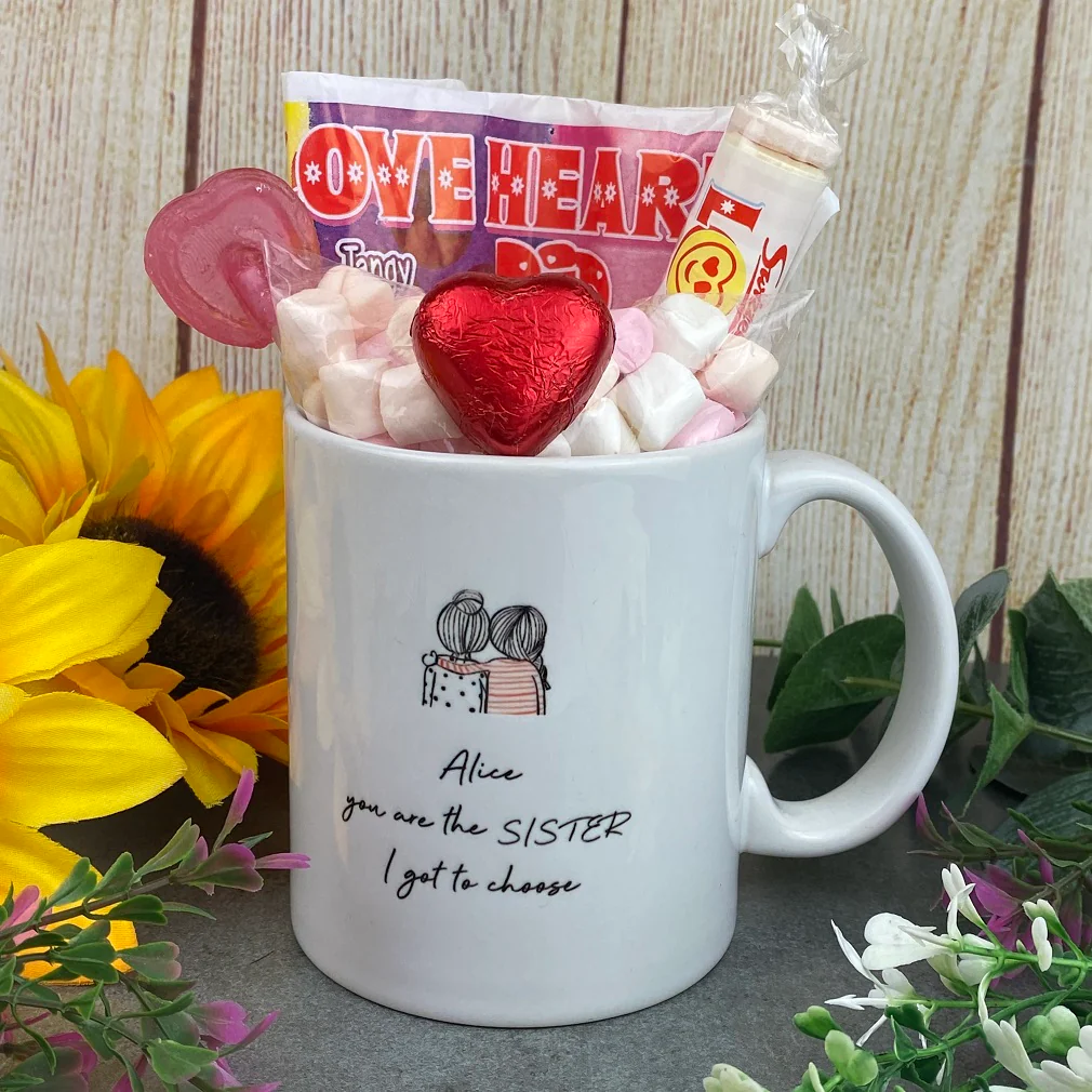 Personalised You Are The Sister I Got To Choose Ceramic Mug - Image 5
