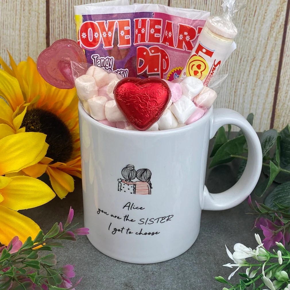 Personalised You Are The Sister I Got To Choose Ceramic Mug - Image 8