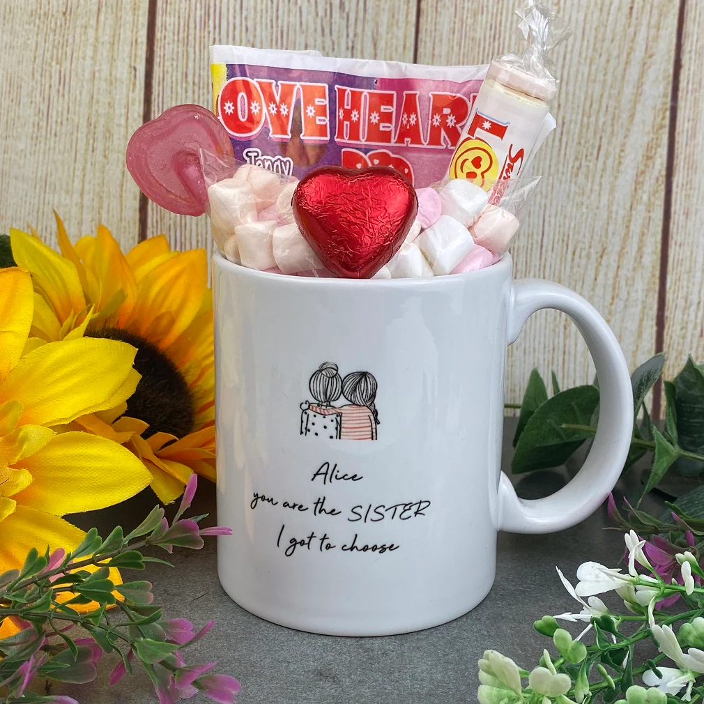 Personalised You Are The Sister I Got To Choose Ceramic Mug - Image 9