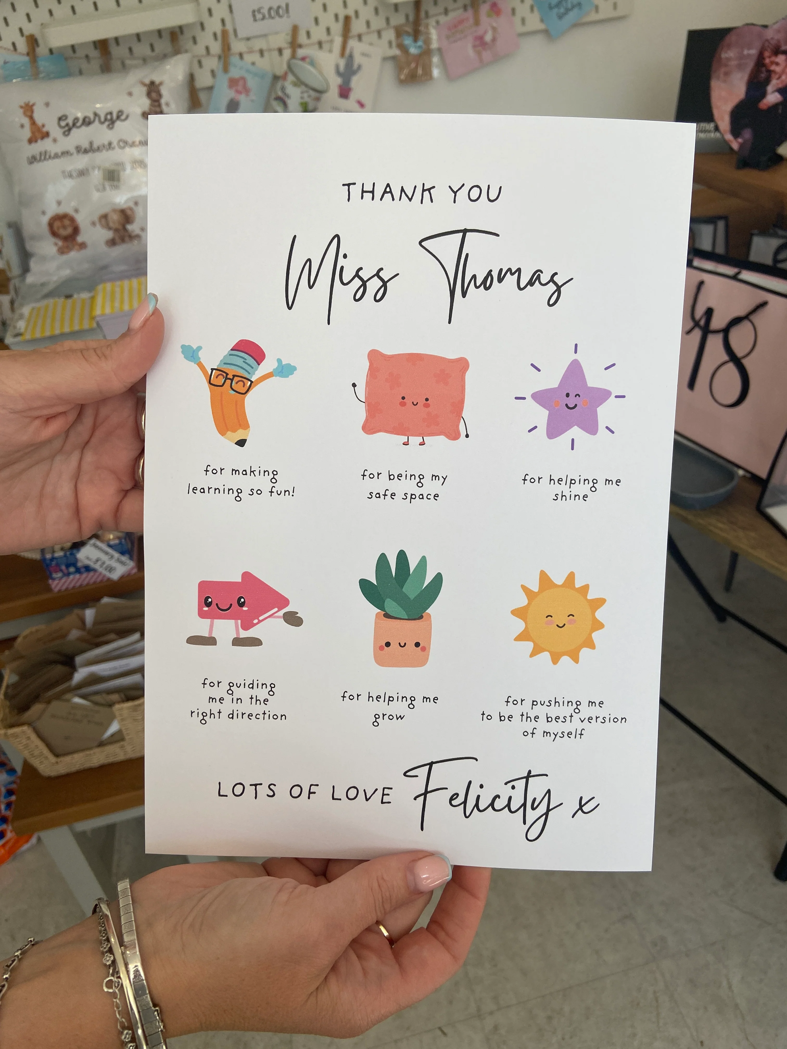 Personalised “Thank You, Teacher” A4 Print – Pay What You Can Afford! - Image 3