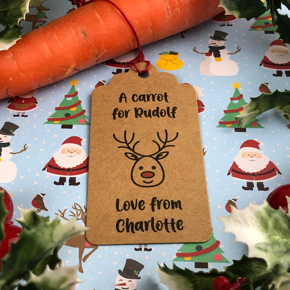 Personalised Rudolph's Carrot Tag - Image 7