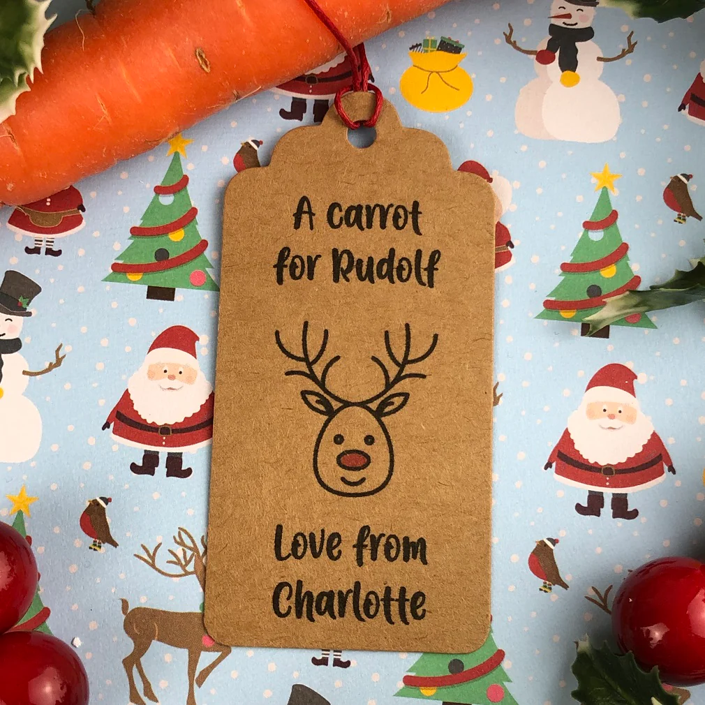 Personalised Rudolph's Carrot Tag - Image 9