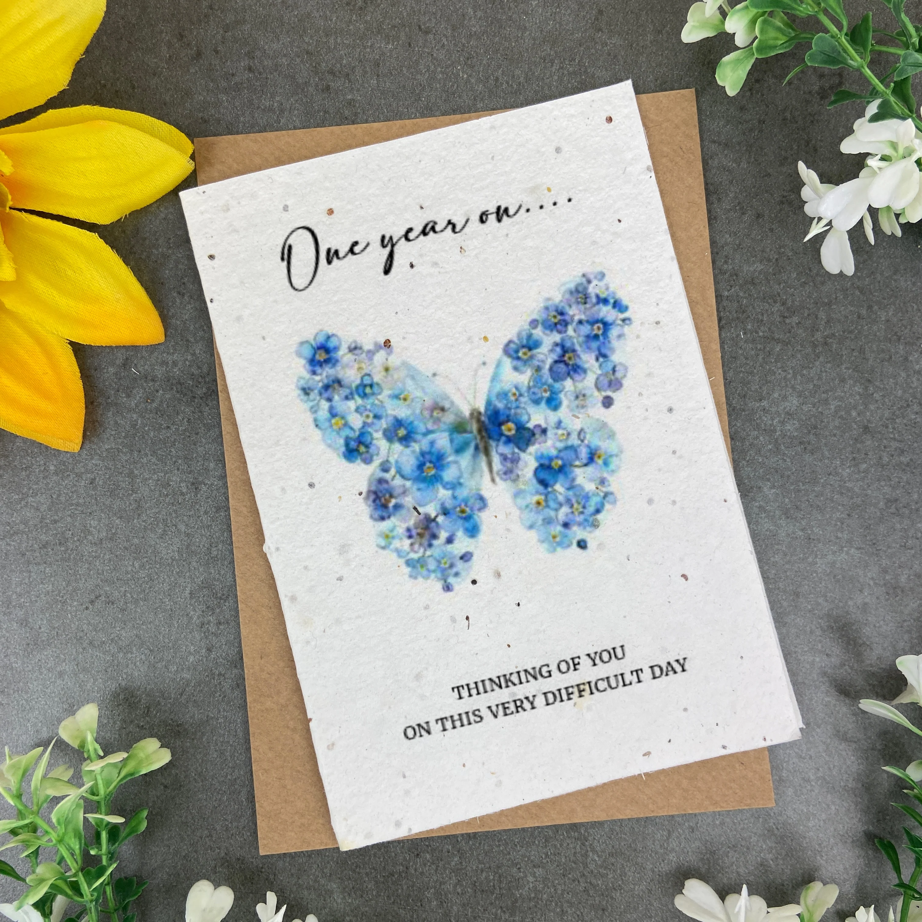 Plantable Butterfly Sympathy Card - Image 2