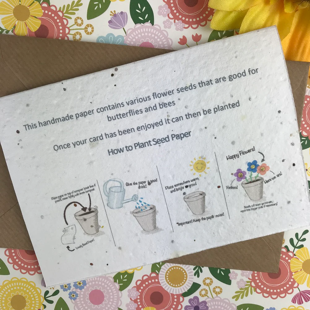 Plantable Wildflower Seed Card - Grandma If You Were A Flower I'd Pick You - Image 10