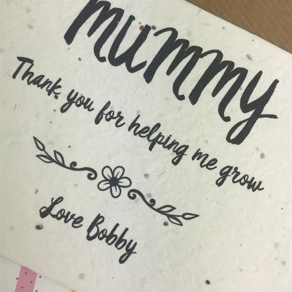 Plantable Wildflower Seed Card - Mummy Thank You For Helping Me Grow - Image 5