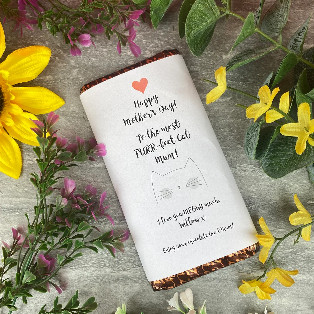 Purrfect Cat Mum Mothers Day Chocolate Bar - Image 6