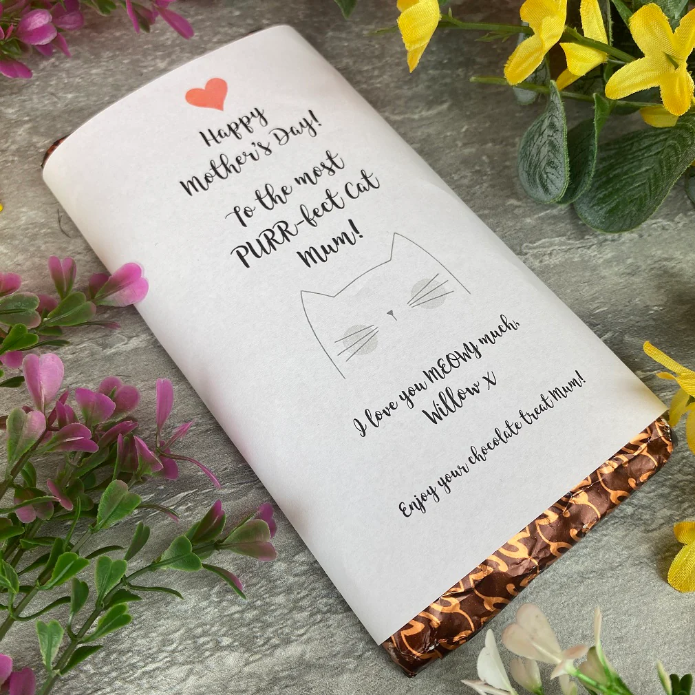 Purrfect Cat Mum Mothers Day Chocolate Bar - Image 8