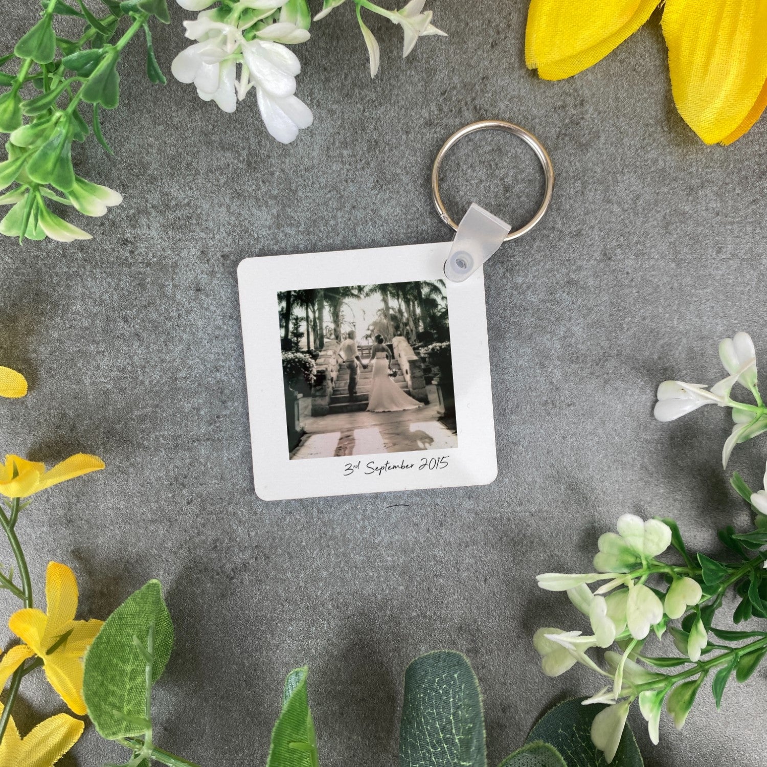 QR Code Keyring Wedding Keepsake - Image 3