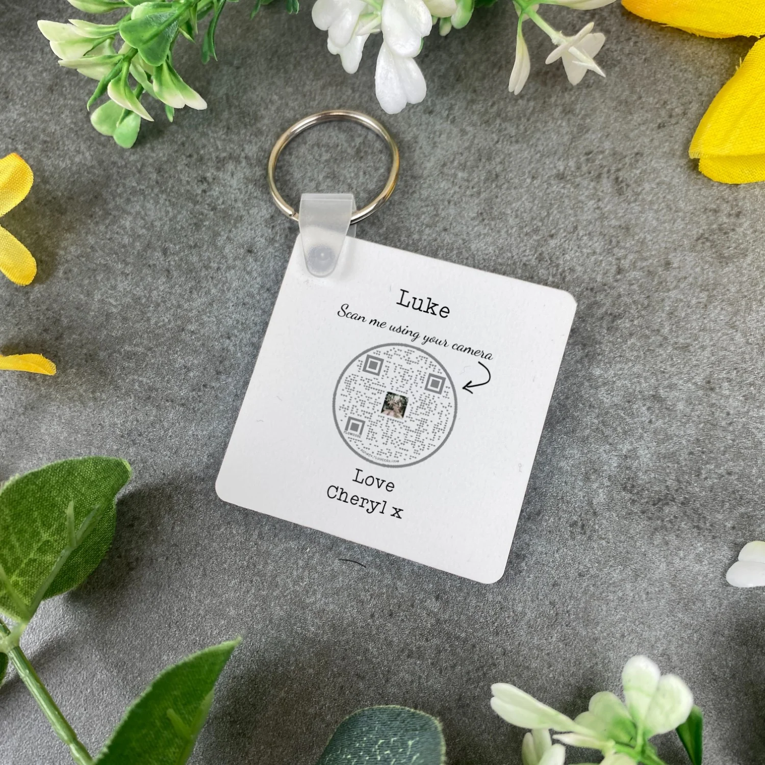QR Code Keyring Wedding Keepsake - Image 5