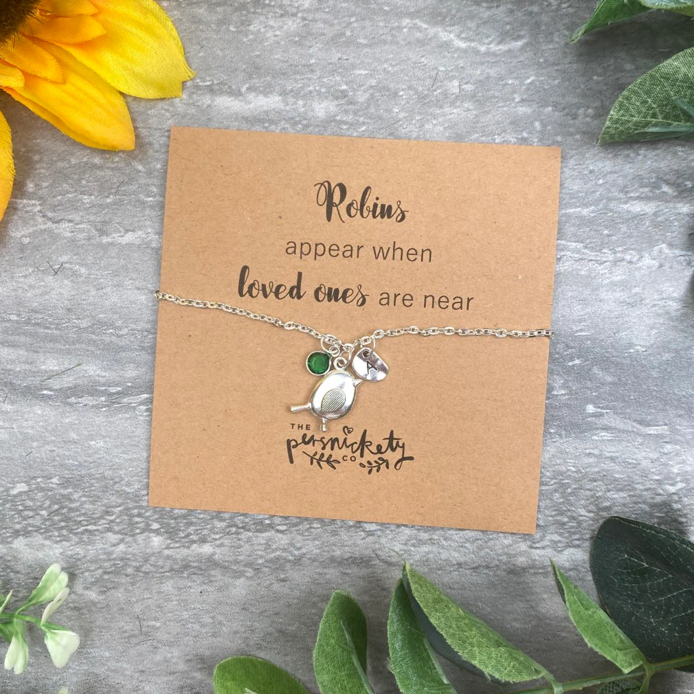 Robin Necklace - Robins Appear When Loved Ones Are Near