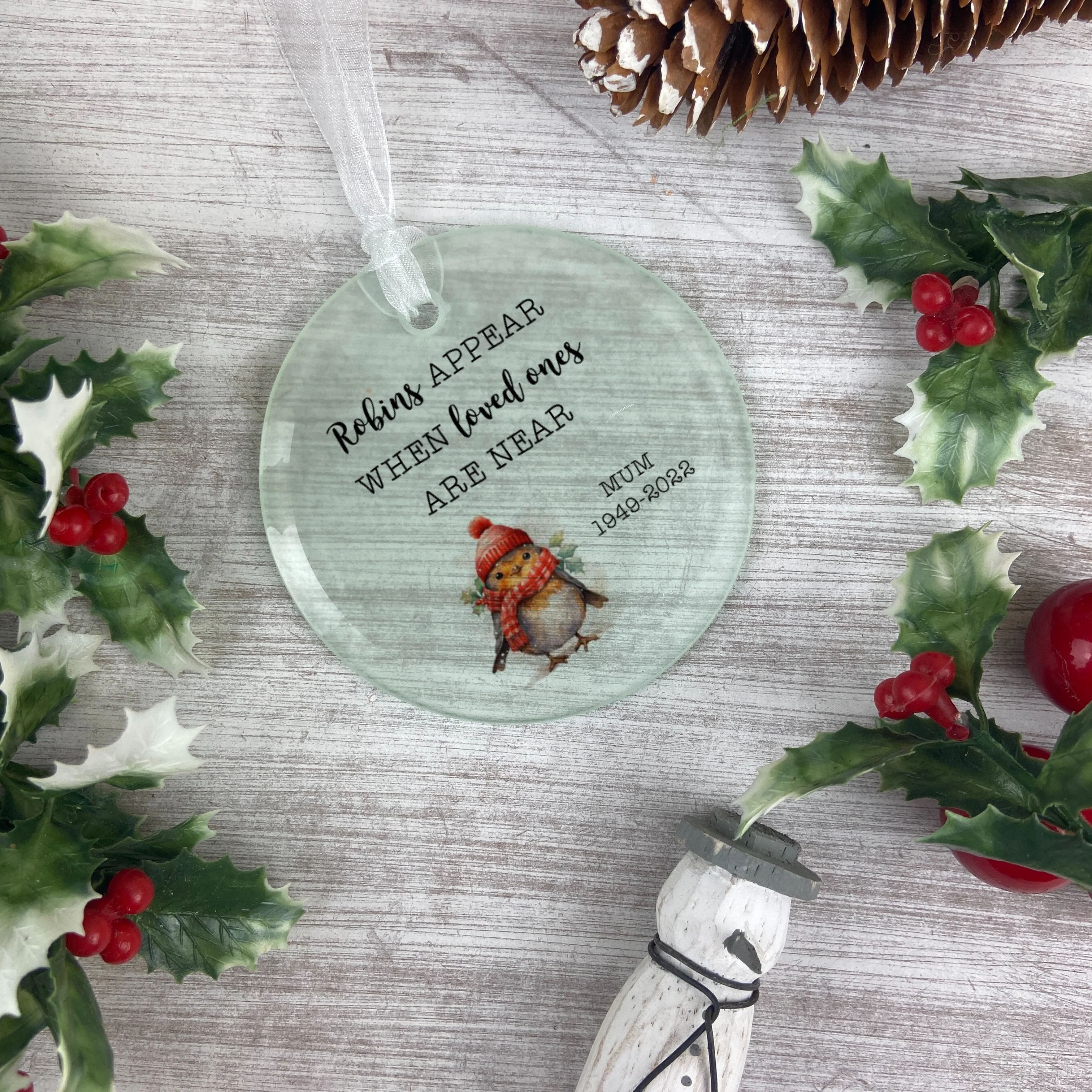 Robin Personalised Bauble - Image 5