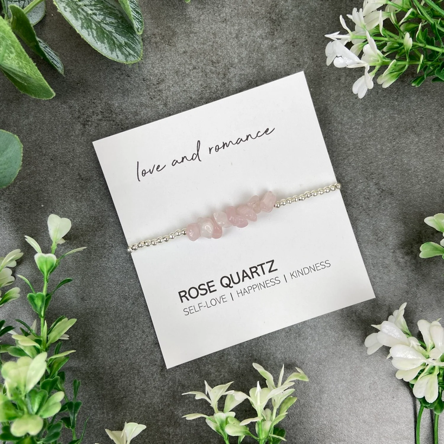 Rose Quartz Beaded Bracelet - Image 2