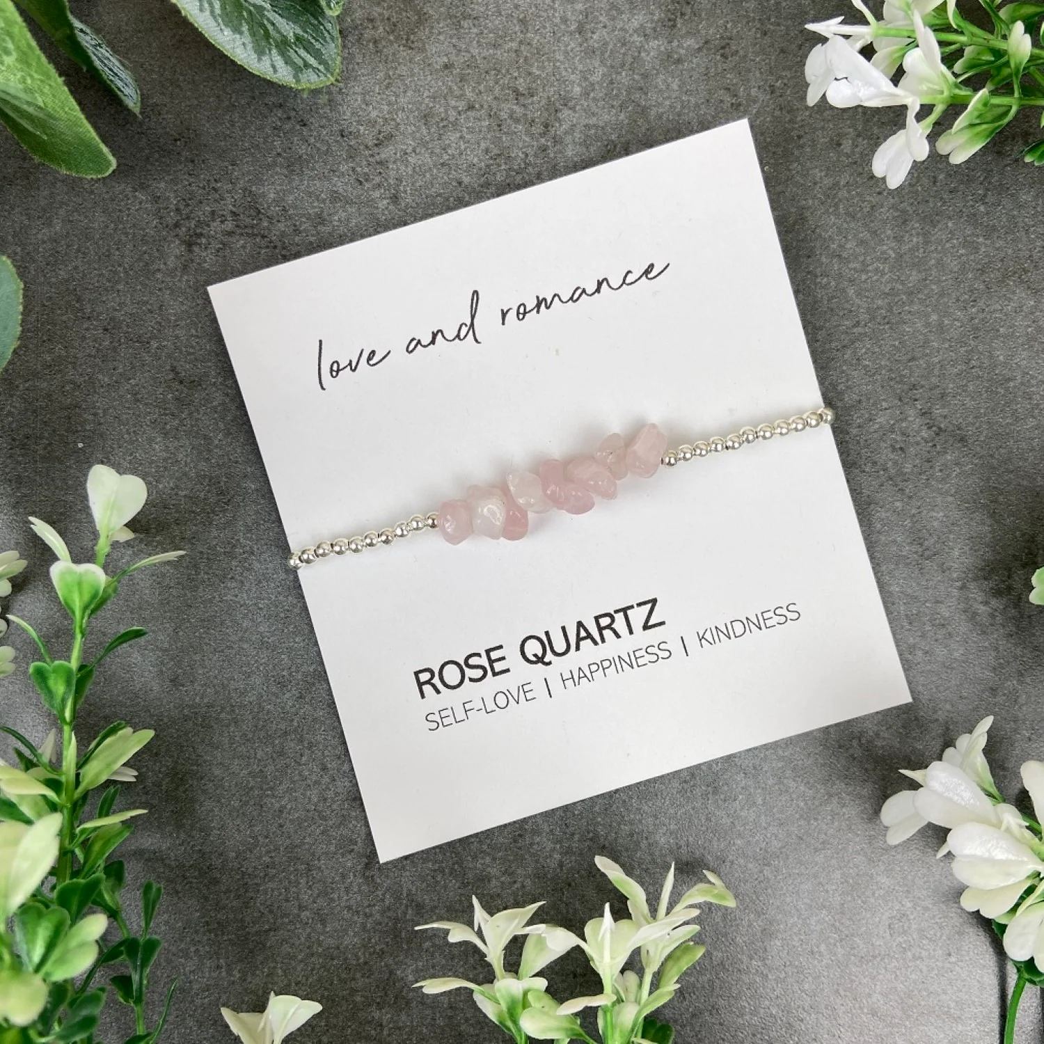 Rose Quartz Beaded Bracelet - Image 6