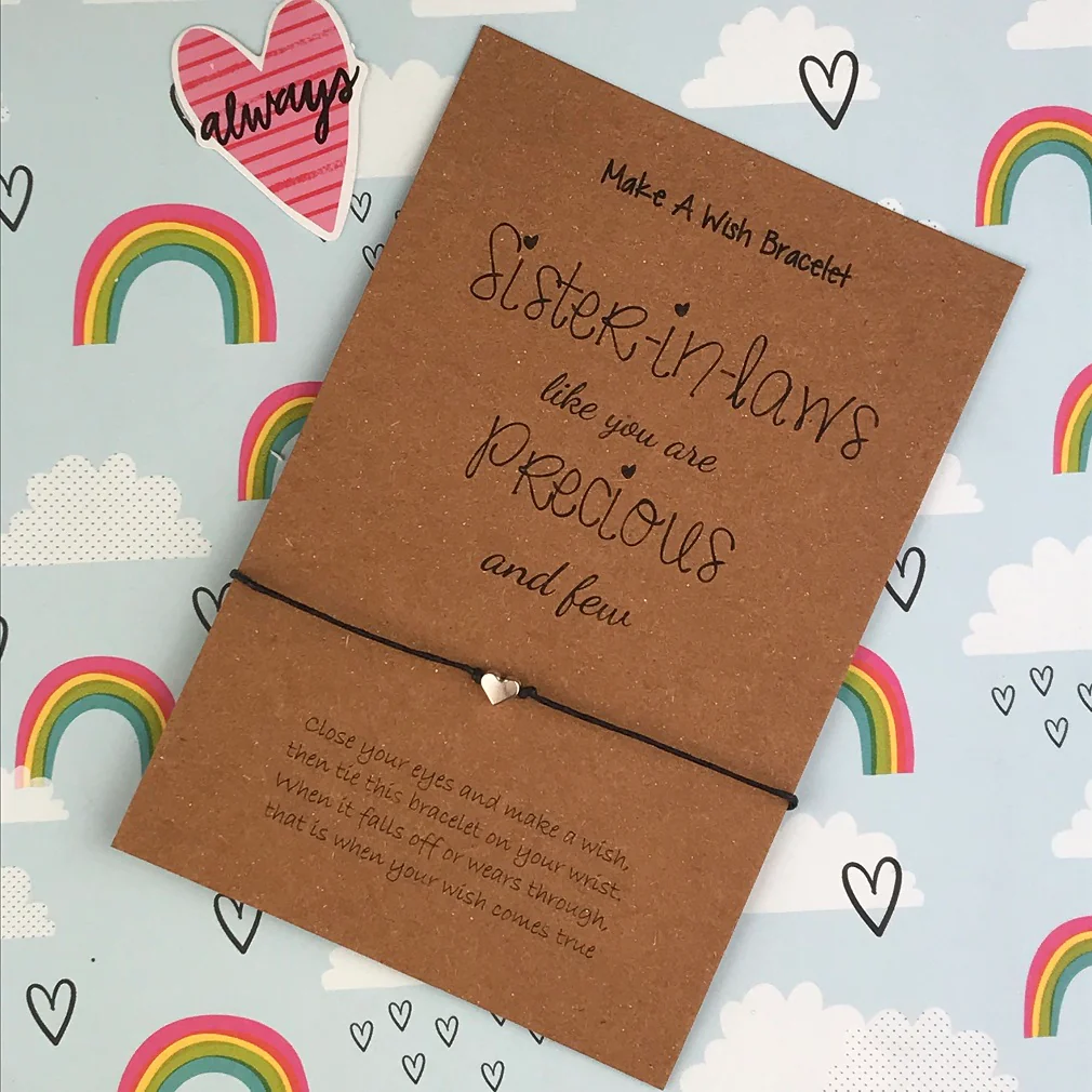 Sister in Laws Like You Are Precious & Few Wish Bracelet