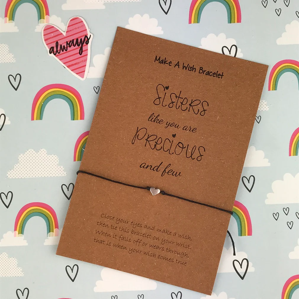 Sisters Like You Are Precious And Few Wish Bracelet