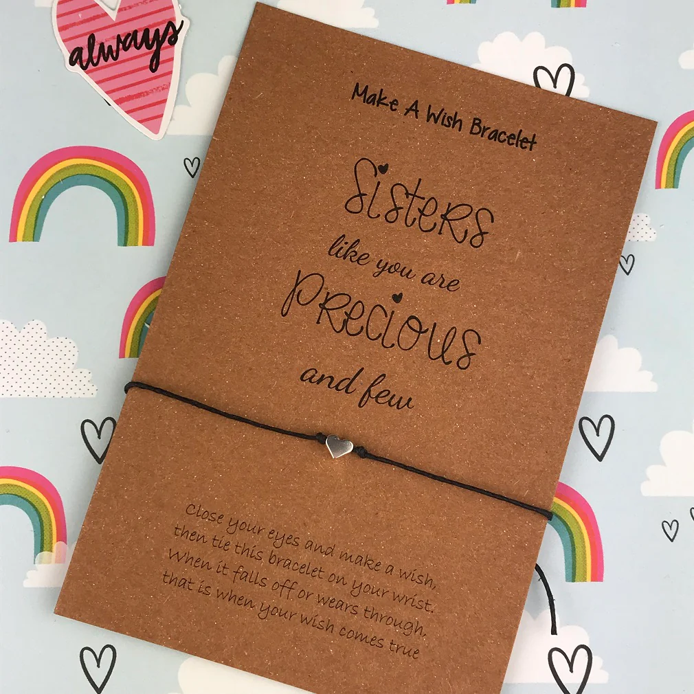 Sisters Like You Are Precious And Few Wish Bracelet - Image 3