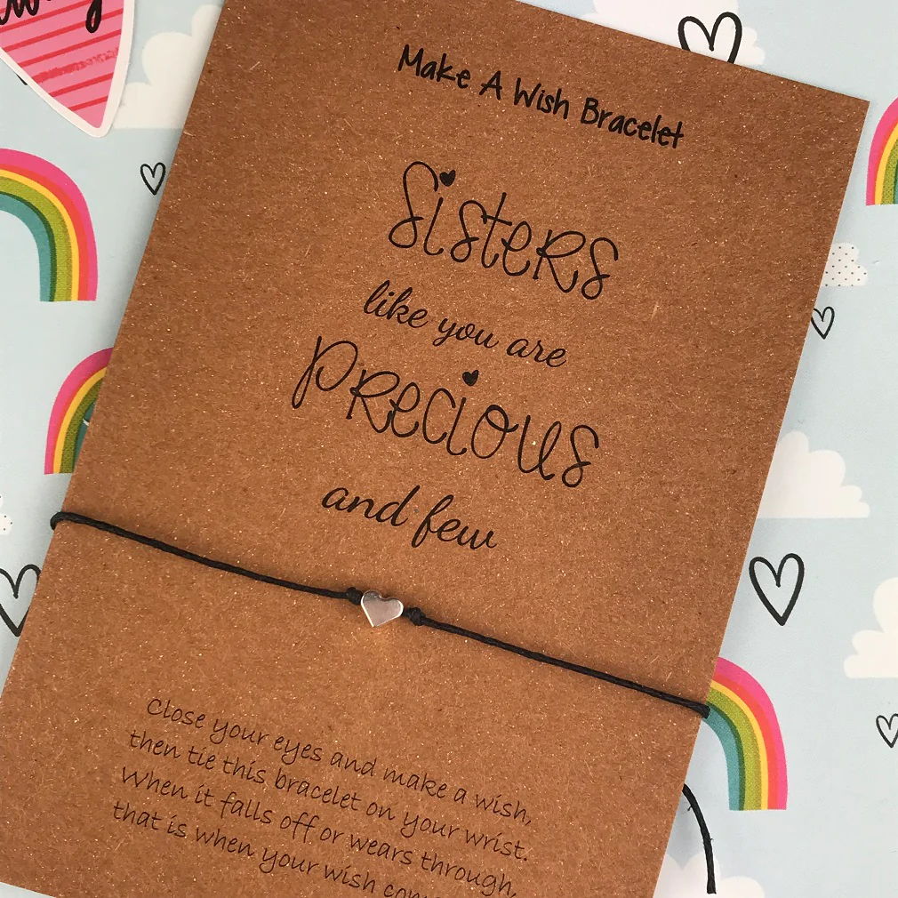 Sisters Like You Are Precious And Few Wish Bracelet - Image 4