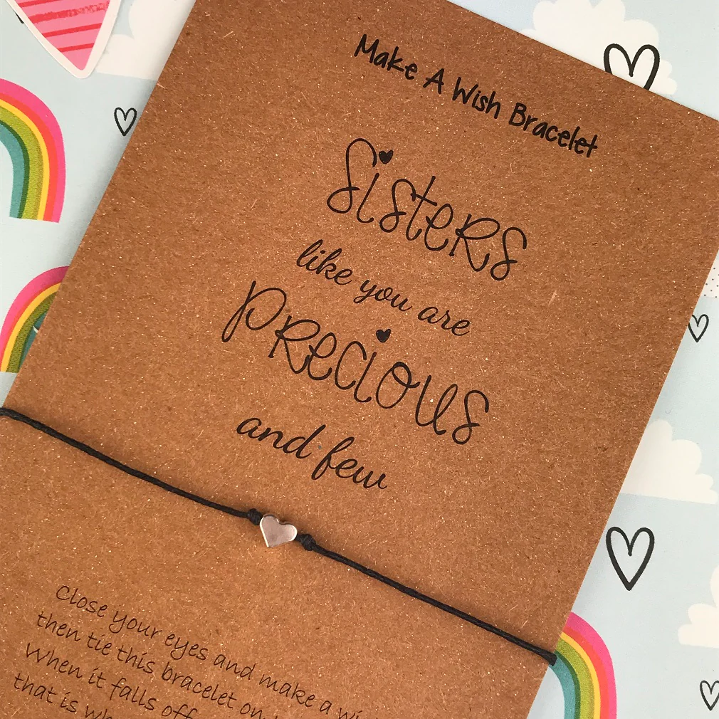 Sisters Like You Are Precious And Few Wish Bracelet - Image 5