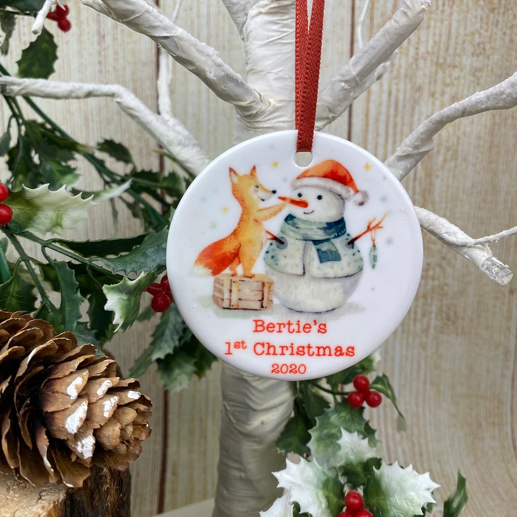 Snowman 1st Christmas Hanging Decoration