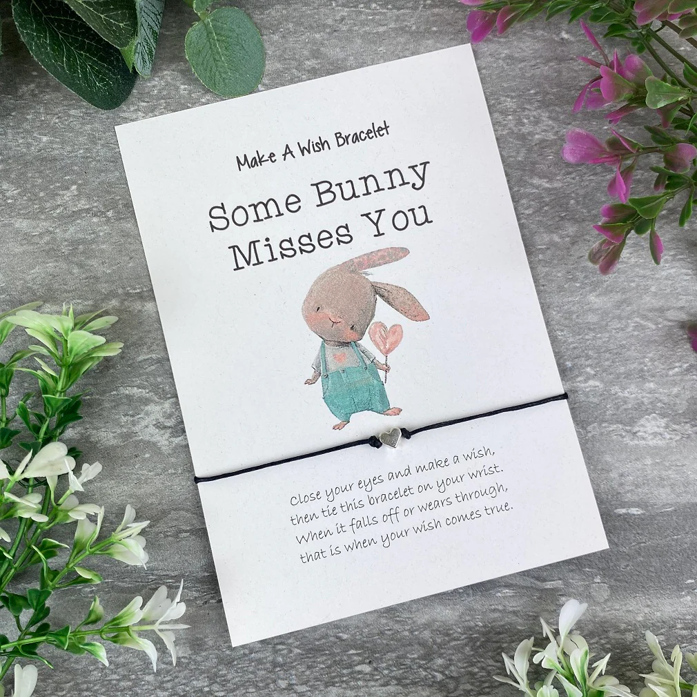 Some Bunny Misses You Make A Wish Bracelet - Image 5