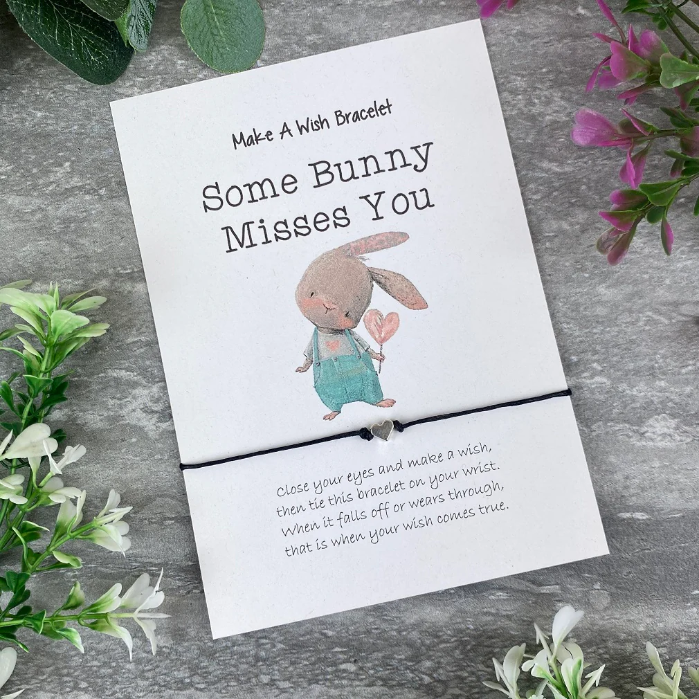 Some Bunny Misses You Make A Wish Bracelet - Image 7