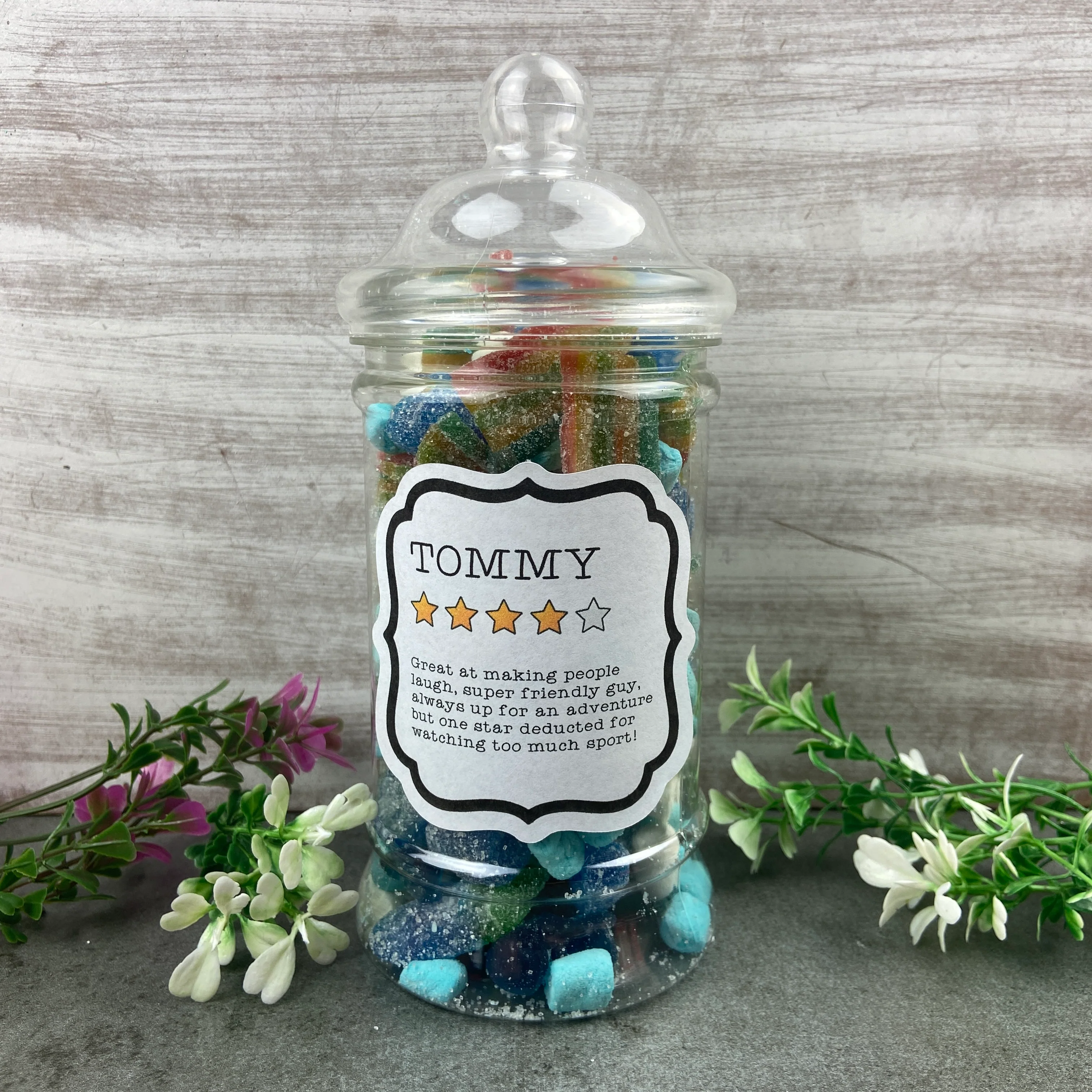 Star Rating Personalised Sweet Jar - Image 3