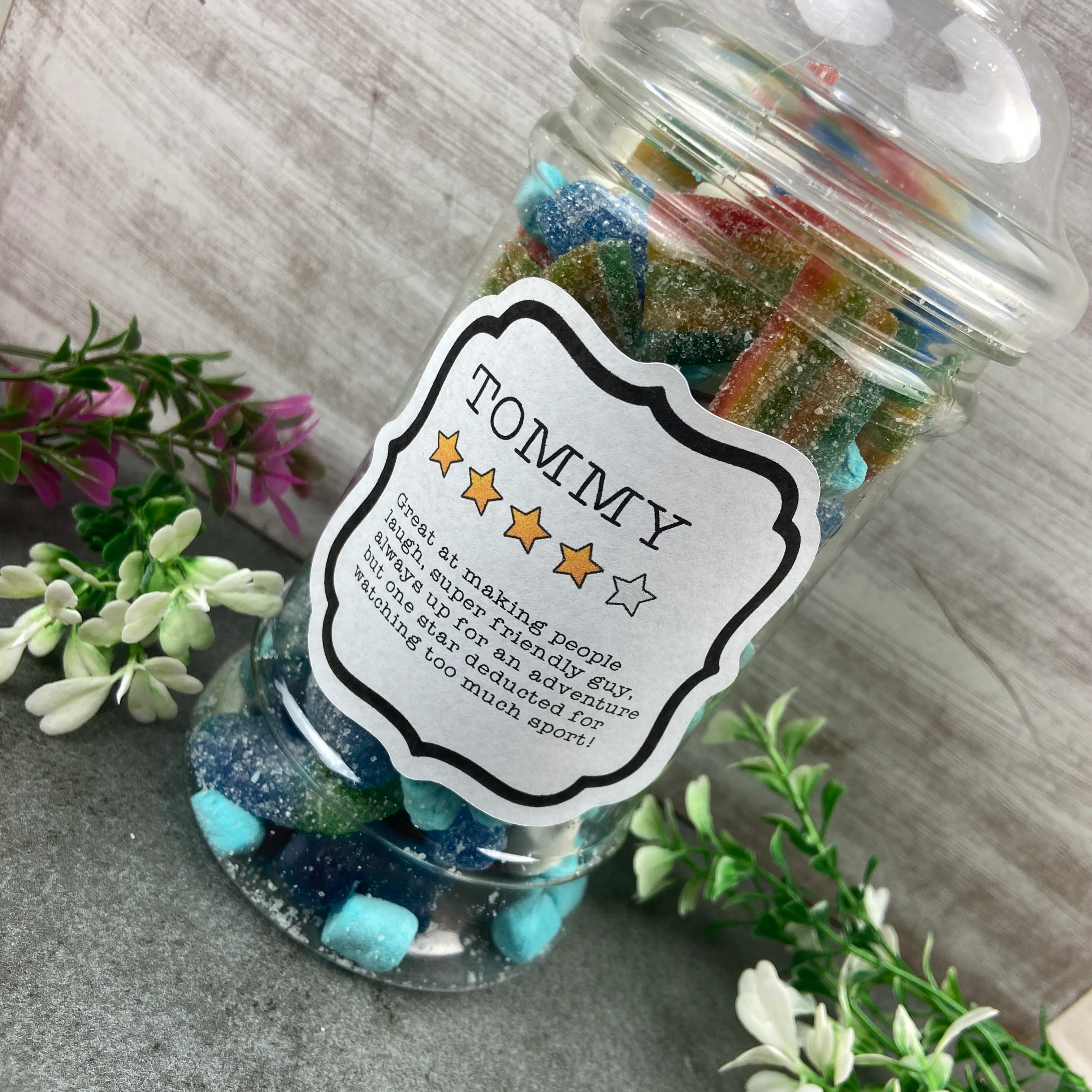 Star Rating Personalised Sweet Jar - Image 6