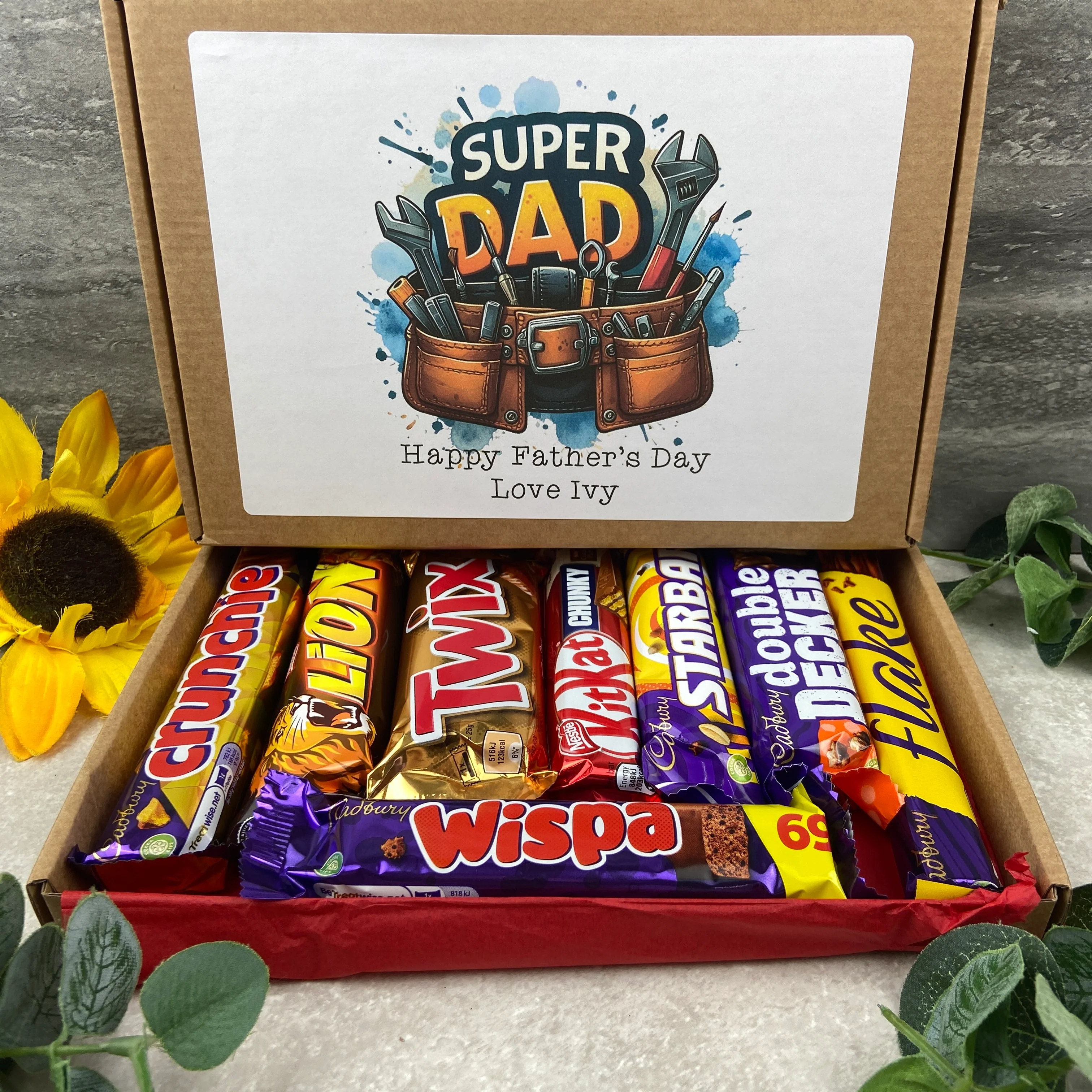 Super Dad Personalised Chocolate Box