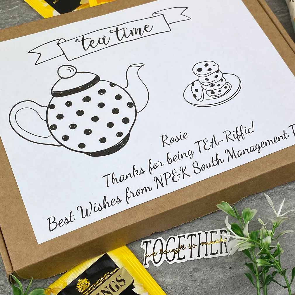 Tea-Riffc Personalised Tea and Biscuit Box