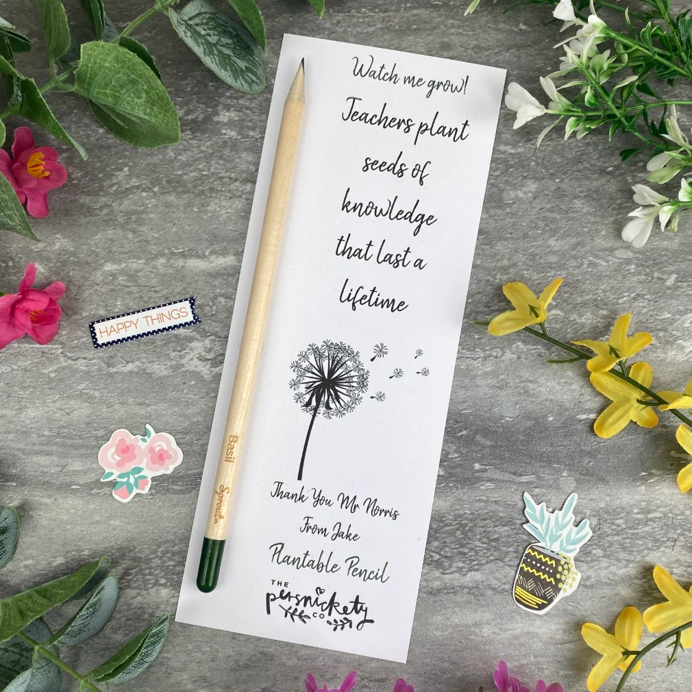 Teacher Gift - Sprout Pencil, Teachers Plant seeds Of Knowledge
