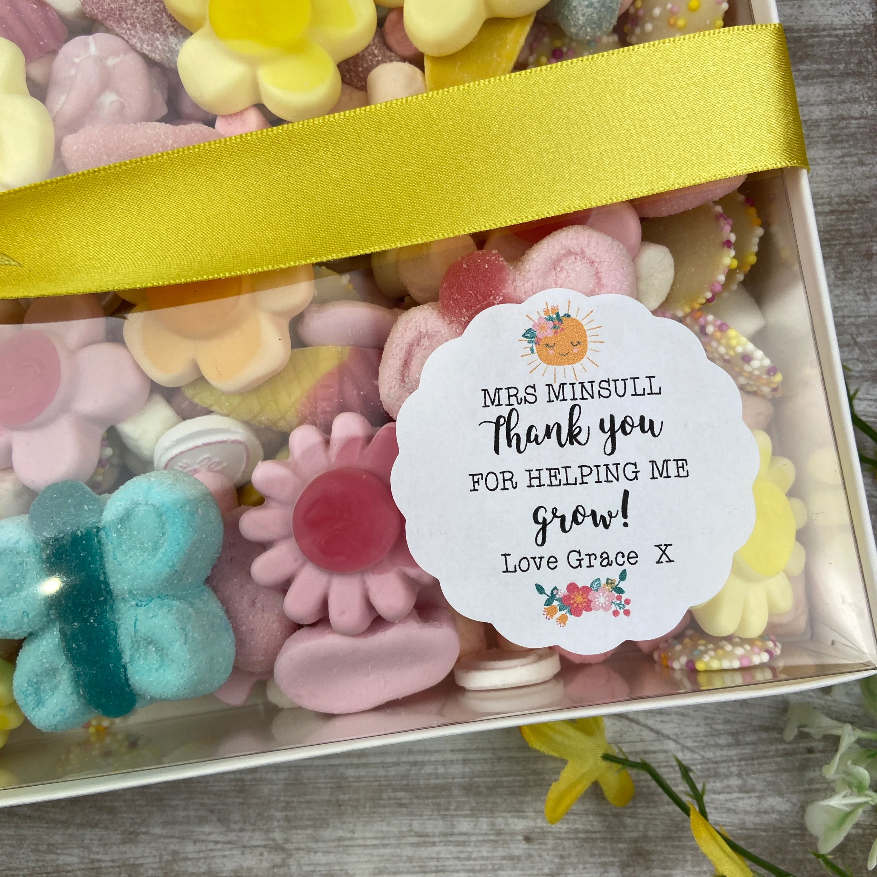 Teacher Sweet Box - Thank Your For Helping Me Grow - Image 3