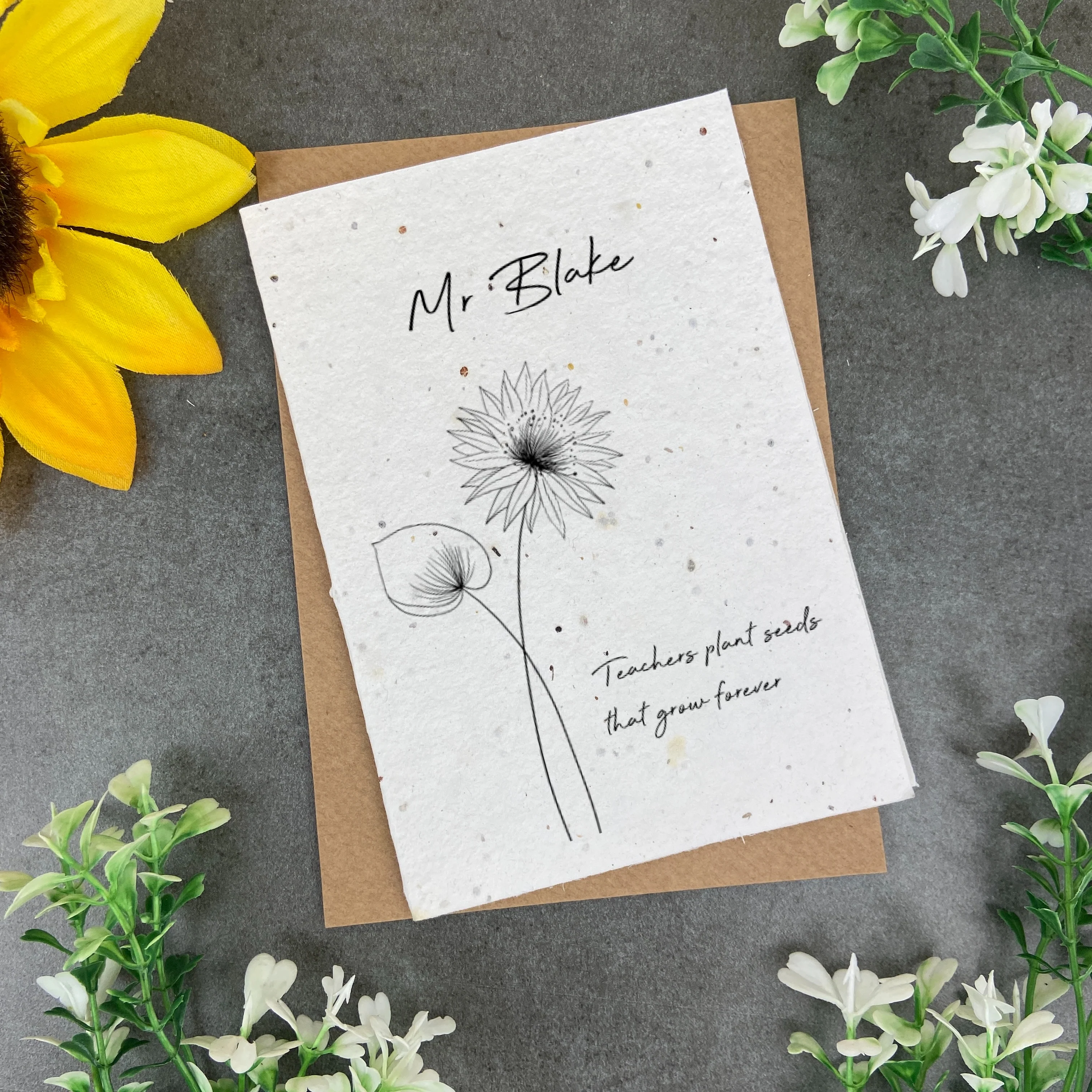 Teachers Plant Seeds That Grow Forever - Plantable Seed Card - Image 2