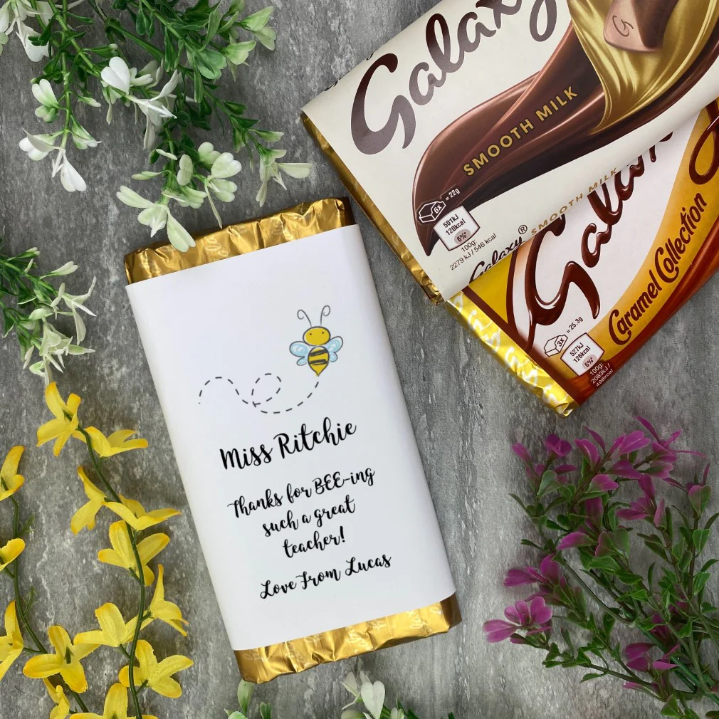 Thank You For Bee-ing Such A Great Teacher- Personalised Chocolate Bar - Image 8