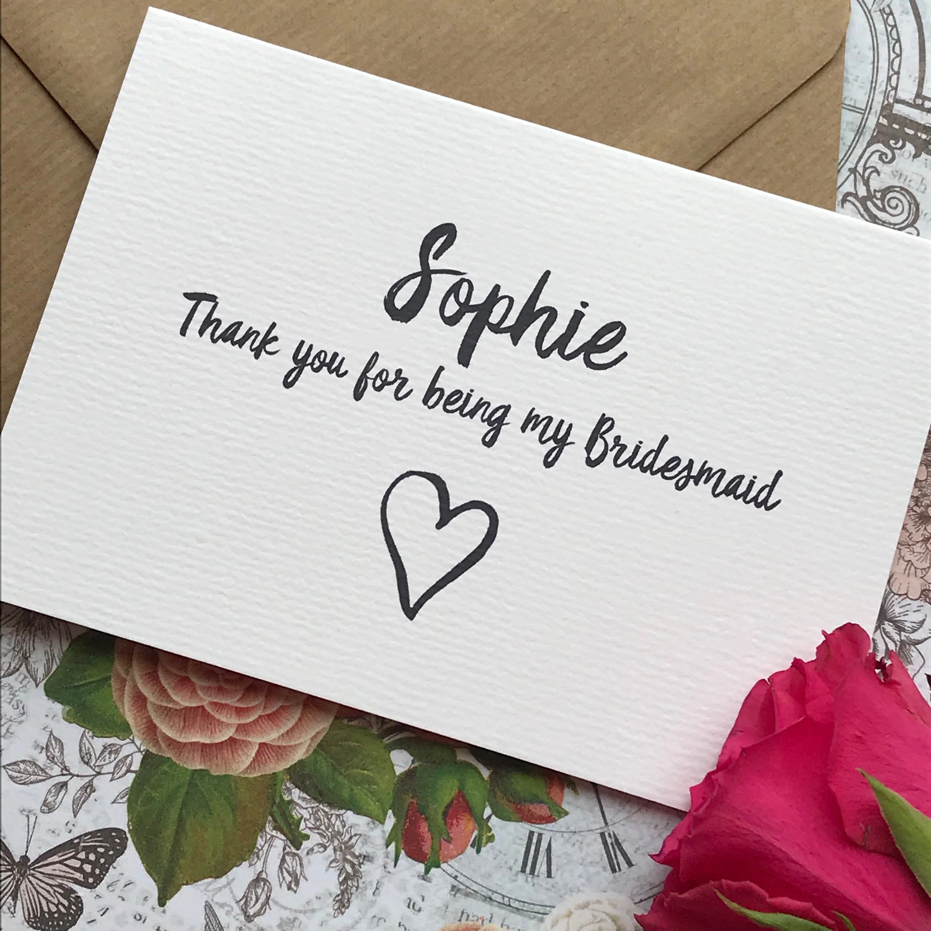 Personalised Thank You For Being My Bridesmaid - Image 4