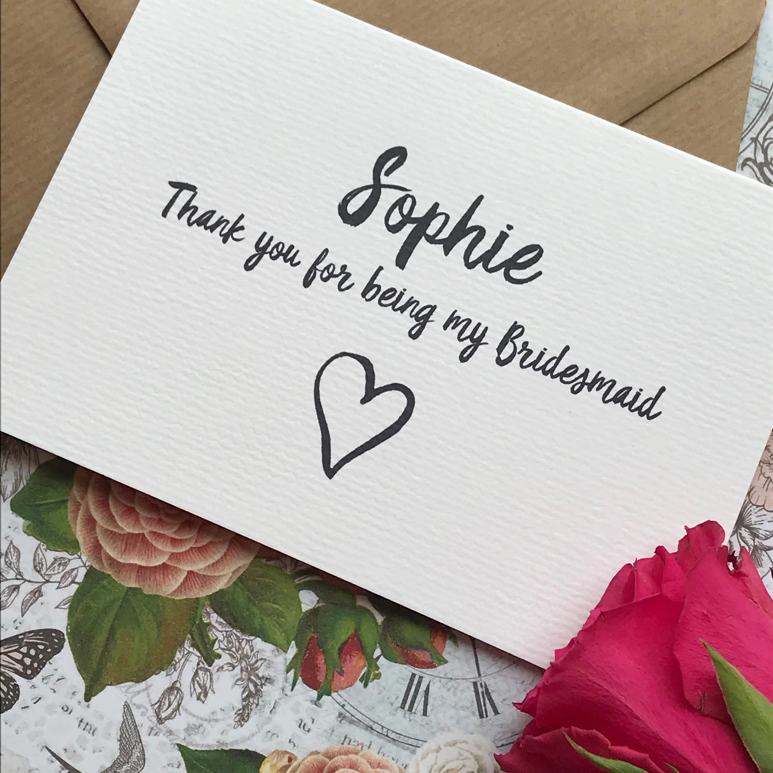 Personalised Thank You For Being My Bridesmaid - Image 6