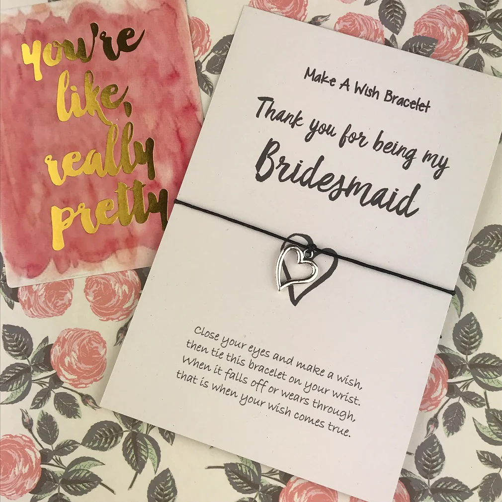 Thank You For Being My Bridesmaid Wish Bracelet - Image 3