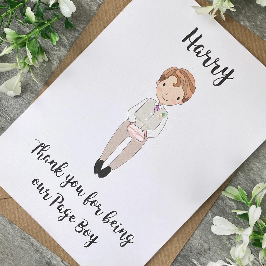 Thank You For Being Our Pageboy Card - Image 3