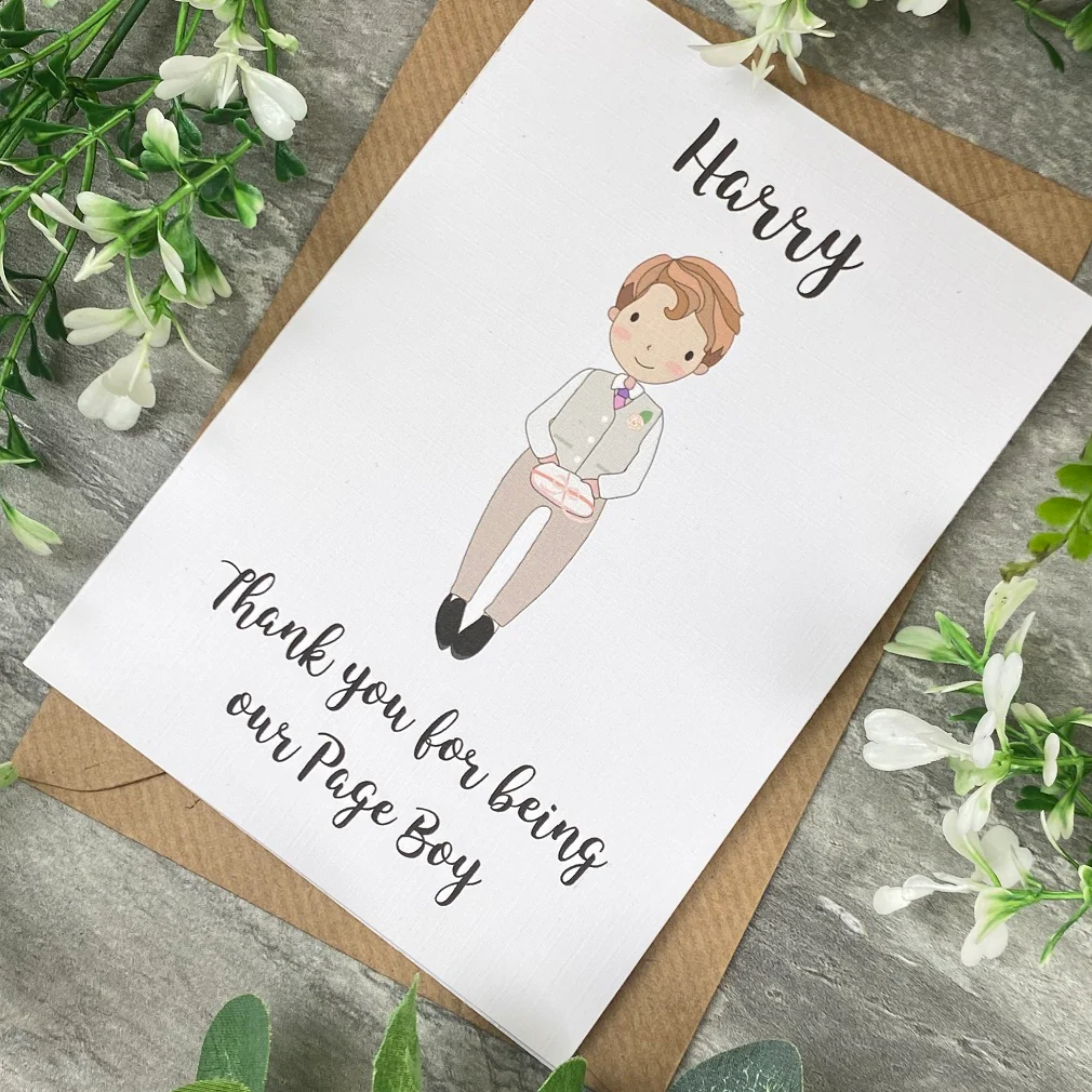 Thank You For Being Our Pageboy Card - Image 6