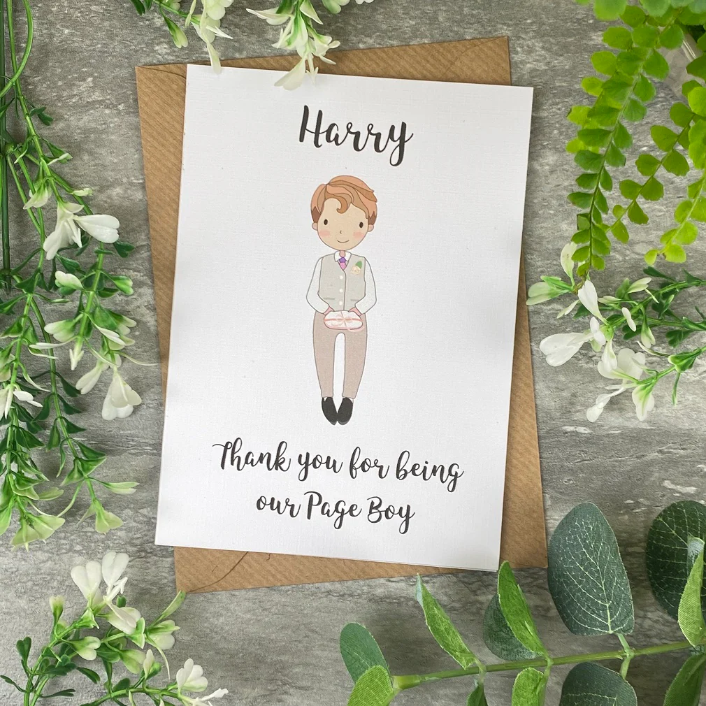 Thank You For Being Our Pageboy Card - Image 8