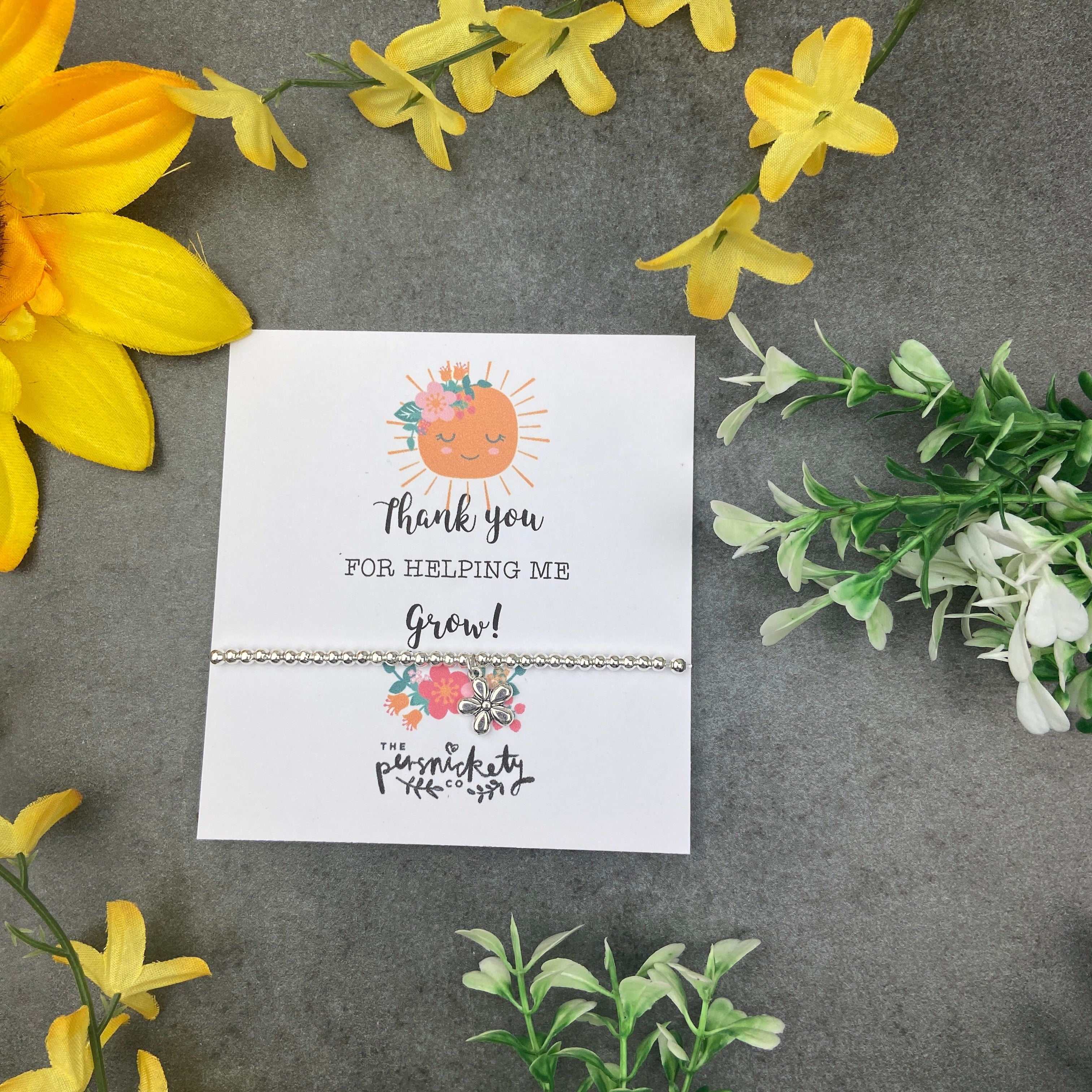Thank You For Helping Me Grow Beaded Bracelet - Image 5